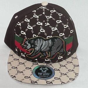 Top Level Cap Hat California Bear